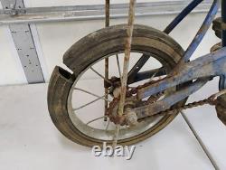 VINTAGE Barn Find SCHWINN LIL TIGER Convertible BICYCLE BLUE ORIGINAL
