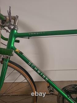 VINTAGE Green November 1976 SCHWINN VARSITY 10 SPEED 22 Inch Frame LM502122