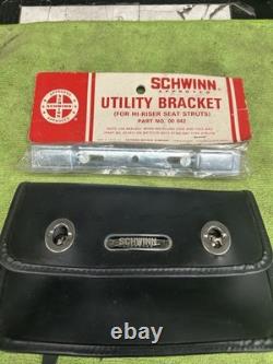 VINTAGE NOS SCHWINN KRATE TOOL BAG # 00 041 and ULTITY MOUNTING BRACKET # 00 042
