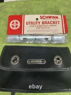 VINTAGE NOS SCHWINN KRATE TOOL BAG # 00 041 and ULTITY MOUNTING BRACKET # 00 042