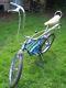 Vintage Orig 1969 Schwinn 3 Speed Stick Shift Sky Blue Krate Sting-ray Bicycle