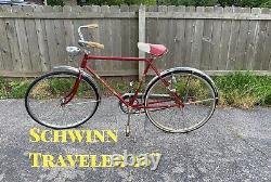 VINTAGE Original SCHWINN TRAVELER MENS CRUISER BICYCLE 2 SPEED AUTO KICK BACK
