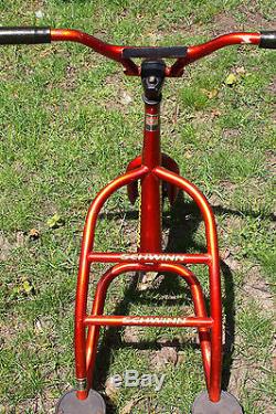 Vintage Rare Schwinn Red Gladiator Fs 2-foot 3-wheel Scooter Bike Model #161379