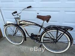 VINTAGE SCHWINN 1949 B6 CANTILEVER FRAME TANK BICYCLE ORIGINAL PAINT
