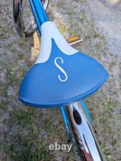 VINTAGE SCHWINN 26 Blue S MONOGRAM TYPHOON Chicago Bicycle ALL ORIGINAL 1977