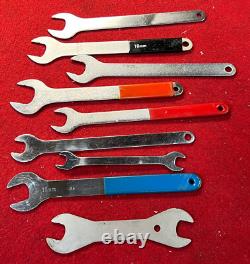 VINTAGE SCHWINN BICYCLE SHOP CONE WRENCHES Park Tool Lot SAE Metric MM Inch