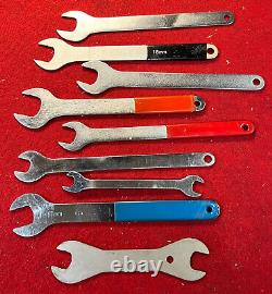 VINTAGE SCHWINN BICYCLE SHOP CONE WRENCHES Park Tool Lot SAE Metric MM Inch