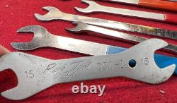 VINTAGE SCHWINN BICYCLE SHOP CONE WRENCHES Park Tool Lot SAE Metric MM Inch