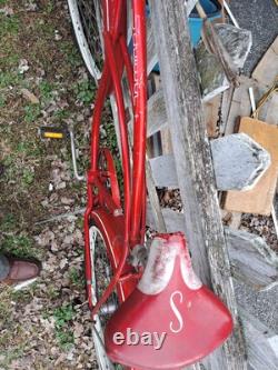 VINTAGE SCHWINN MENS 26inch Red S MONOGRAM TYPHOON Bicycle ALL ORIGINAL