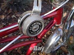 Vintage Schwinn Sting Ray Apple Krate 5 Spd Stik Shift Muscle Bike Good