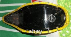 VINTAGE SCHWINN STINGRAY YELLOW With SILVER INLAY BICYCLE BANANA SEAT 18 LONG