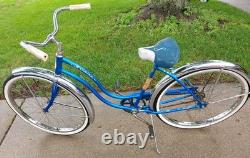 VTG 1963 Schwinn American Men's 26 Bicycle Radiant Blue All Original Barn Find
