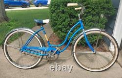 VTG 1963 Schwinn American Men's 26 Bicycle Radiant Blue All Original Barn Find