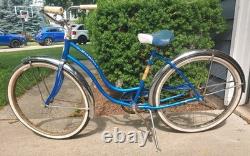 VTG 1963 Schwinn American Men's 26 Bicycle Radiant Blue All Original Barn Find