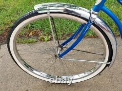 VTG 1963 Schwinn American Men's 26 Bicycle Radiant Blue All Original Barn Find