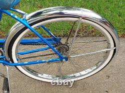 VTG 1963 Schwinn American Men's 26 Bicycle Radiant Blue All Original Barn Find