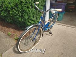 VTG 1963 Schwinn American Men's 26 Bicycle Radiant Blue All Original Barn Find