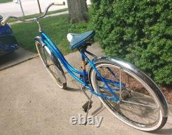 VTG 1963 Schwinn American Men's 26 Bicycle Radiant Blue All Original Barn Find