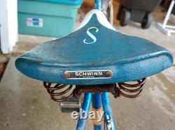 VTG 1963 Schwinn American Men's 26 Bicycle Radiant Blue All Original Barn Find