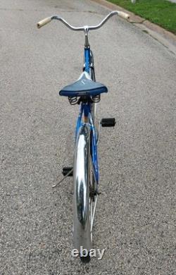 VTG 1963 Schwinn American Men's 26 Bicycle Radiant Blue All Original Barn Find