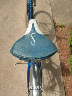 VTG 1963 Schwinn American Men's 26 Bicycle Radiant Blue All Original Barn Find