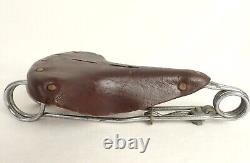 VTG Leather Hairpin SADDLE Schwinn, Others Cruiser High Wheel Bike Seat Springer