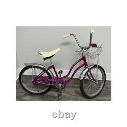 VTG Schwinn Lil Chik Girls Banana Seat Bicycle Purple High Rise Handlebars