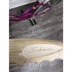 VTG Schwinn Lil Chik Girls Banana Seat Bicycle Purple High Rise Handlebars