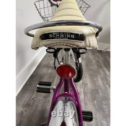 VTG Schwinn Lil Chik Girls Banana Seat Bicycle Purple High Rise Handlebars