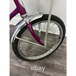 VTG Schwinn Lil Chik Girls Banana Seat Bicycle Purple High Rise Handlebars