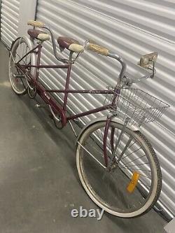 Very rare Vintage 26in Schwinn Twin Deluxe Tandem Bicycle Red