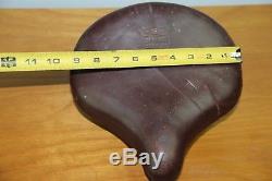 Vintage 1930's Persons Leather Deluxe Prewar Saddle Schwinn Deluxe Autocycle