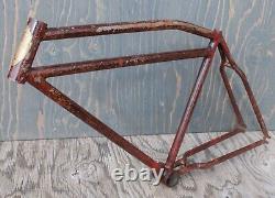 Vintage 1934 Prewar Schwinn World B10E Bike FRAME 26TankCruiser Bicycle Klunker