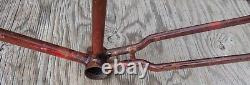 Vintage 1934 Prewar Schwinn World B10E Bike FRAME 26TankCruiser Bicycle Klunker