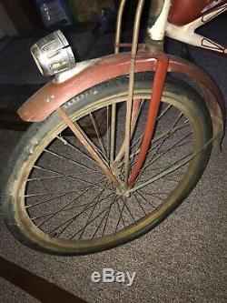 Vintage 1937 Model C Prewar Schwinn Chicago Straight Bar Bicycle Balloon Tire