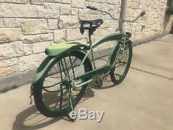 Vintage 1940 Colson Goodyear Clipper Men's Balloon Tire Tank Rack Bicycle