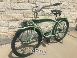 Vintage 1940 Colson Goodyear Clipper Men's Balloon Tire Tank Rack Bicycle