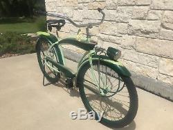 Vintage 1940 Colson Goodyear Clipper Men's Balloon Tire Tank Rack Bicycle