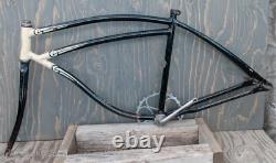 Vintage 1940 Prewar Schwinn DX Bike FRAME FORK++26 Tank Cruiser Bicycle Klunker Vintage 1940 Prewar Schwinn DX Bike FRAME FORK++26 Tank Cruiser Bicycle Klunker