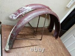 Vintage 1940's-50's Schwinn 26 Autocycle B6 ducktail bicycle Fenders Phantom s2