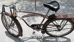 Vintage 1940's schwinn autocycle bike