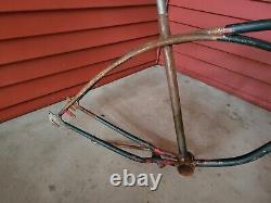 Vintage 1940s or 1950s Mens Schwinn Bike Frame Chopper Forks