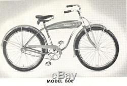 Vintage 1948 Original Schwinn Chicago B0E 24 Cruiser Black/Ivory BOE B Model