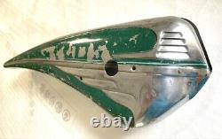 Vintage 1949-1953 Schwinn Green Phantom Bicycle Tank, Original Paint Survivor