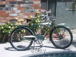 Vintage 1949 Schwinn B6 Bicycle Balloon tire. All parts are original excp tires