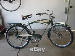 Vintage 1949 Schwinn B6 Bicycle Balloon tire. All parts are original excp tires