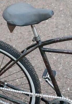 Vintage 1949 Schwinn Patina Hornet Rat Rod Cruiser Bicycle Panther Paperboy Bike