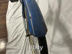 Vintage 1949 Schwinn Spitfire 26 Men's Cruiser Bicycle Blue Chicago C-Serial