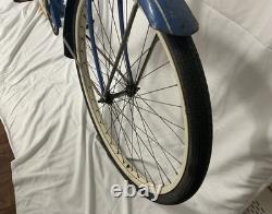 Vintage 1949 Schwinn Spitfire 26 Men's Cruiser Bicycle Blue Chicago C-Serial