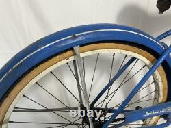 Vintage 1949 Schwinn Spitfire 26 Men's Cruiser Bicycle Blue Chicago C-Serial